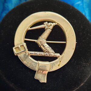 Antique Scottish Clan Badge Pin